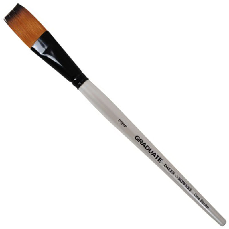Daler Rowney Graduate Brush Short Handle Synthetic One Stroke 3/4x18mm - Al Masam Stationery LLC Main image