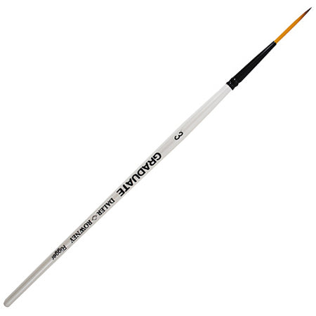 Daler Rowney Graduate Brush Short Handle Synthetic Rigger 3=2mm - Al Masam Stationery LLC Main image