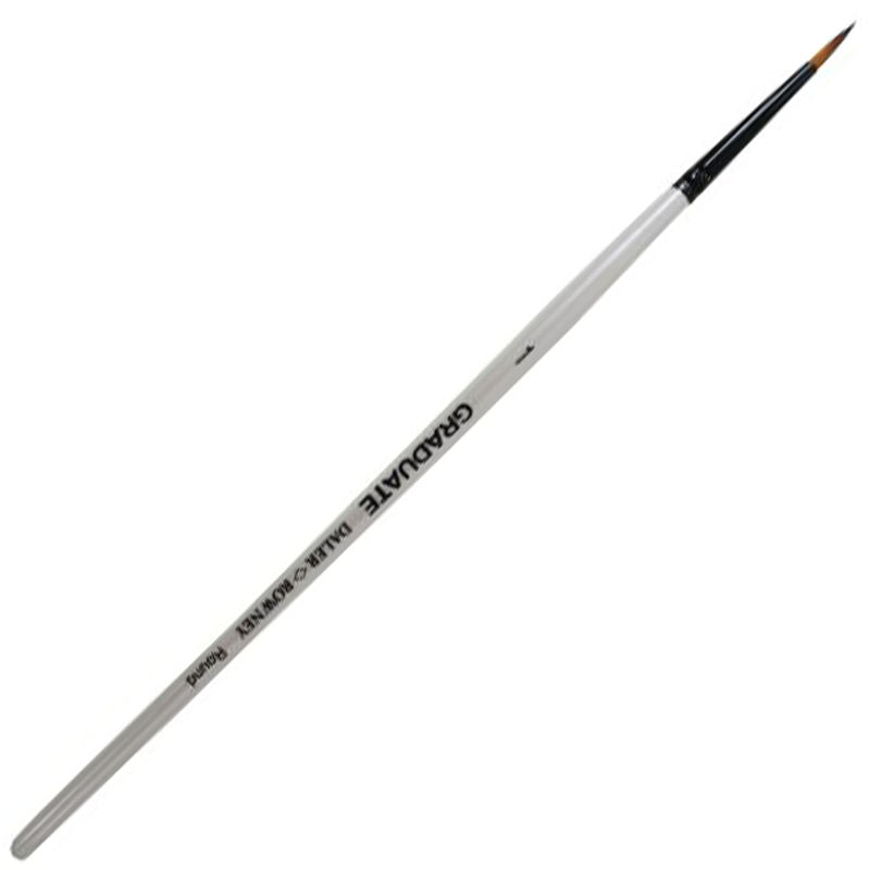 Daler Rowney Graduate Brush Short Handle Synthetic Round 1=2mm - Al Masam Stationery LLC Main image