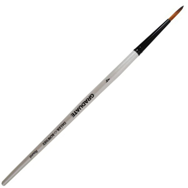 Daler Rowney Graduate Brush Short Handle Synthetic Round 4x2.5mm - Al Masam Stationery LLC Main image