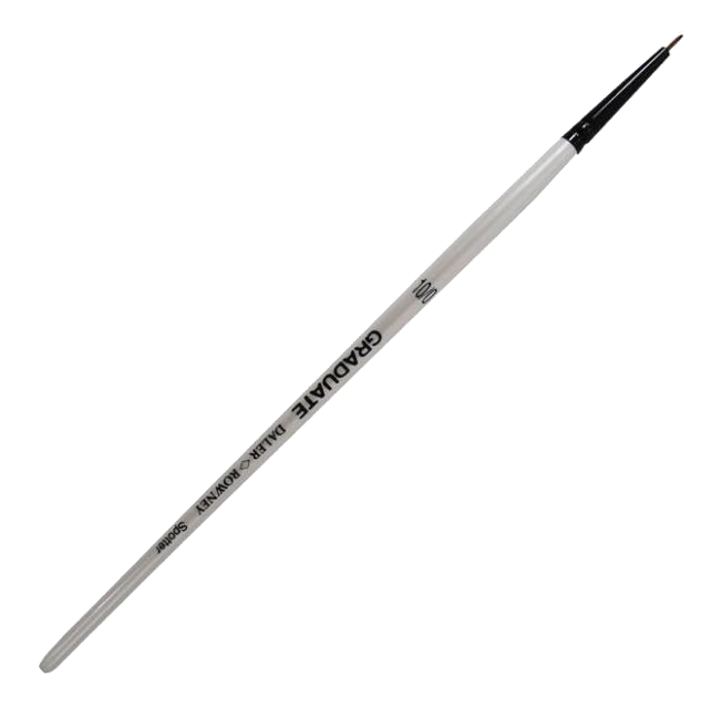 Daler Rowney Graduate Brush Short Handle Synthetic Spotter 10/0=1mm - Al Masam Stationery LLC Main image