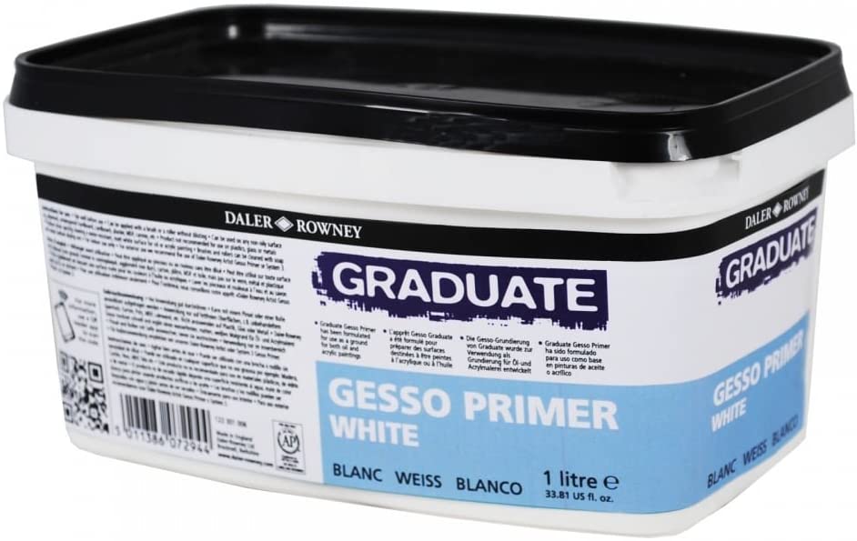 Daler Rowney Graduate Gesso White Primer - 1 Litre - Al Masam Stationery LLC Main image