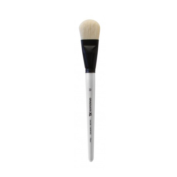 Daler Rowney Graduate XL White Bristle Filbert Brushes Size 30 - Al Masam Stationery LLC Main image