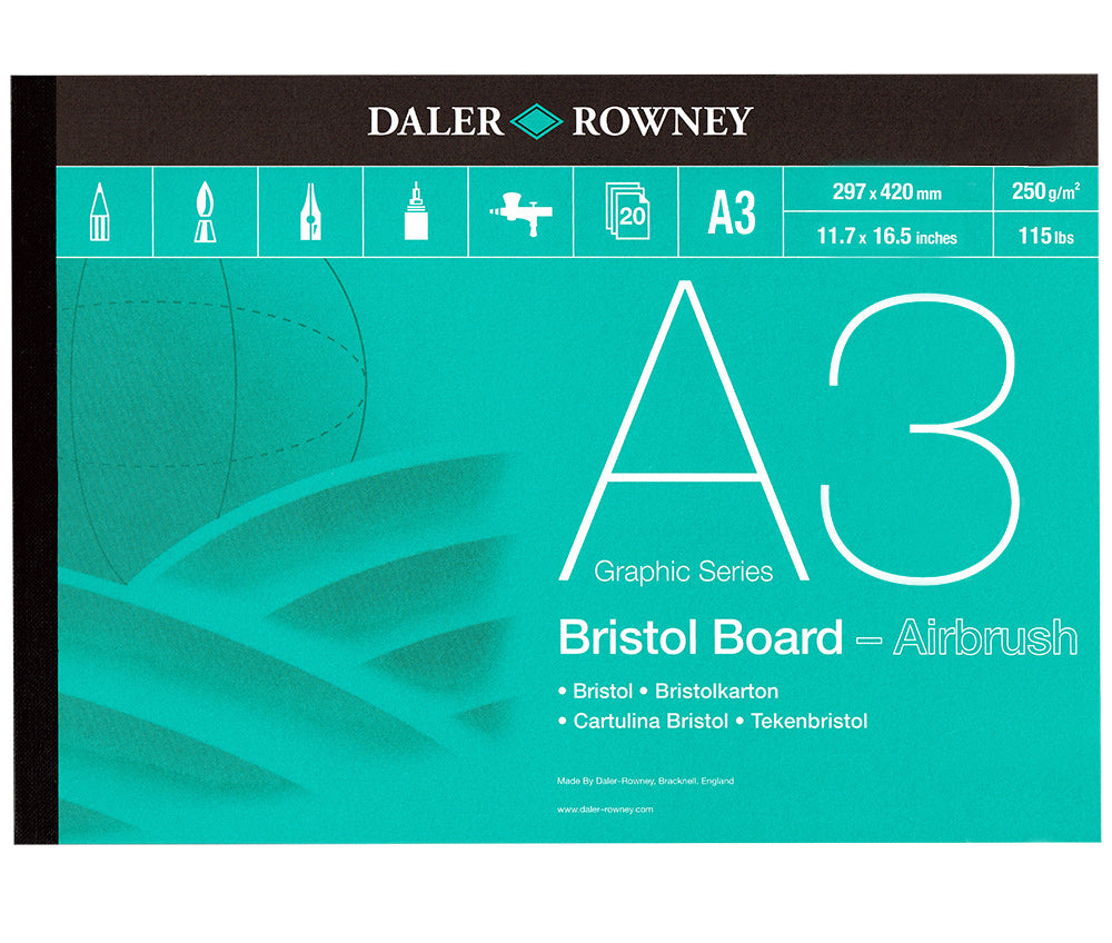 Daler Rowney Graphic Series Bristol Board Pad A3 - Al Masam Stationery LLC Main image
