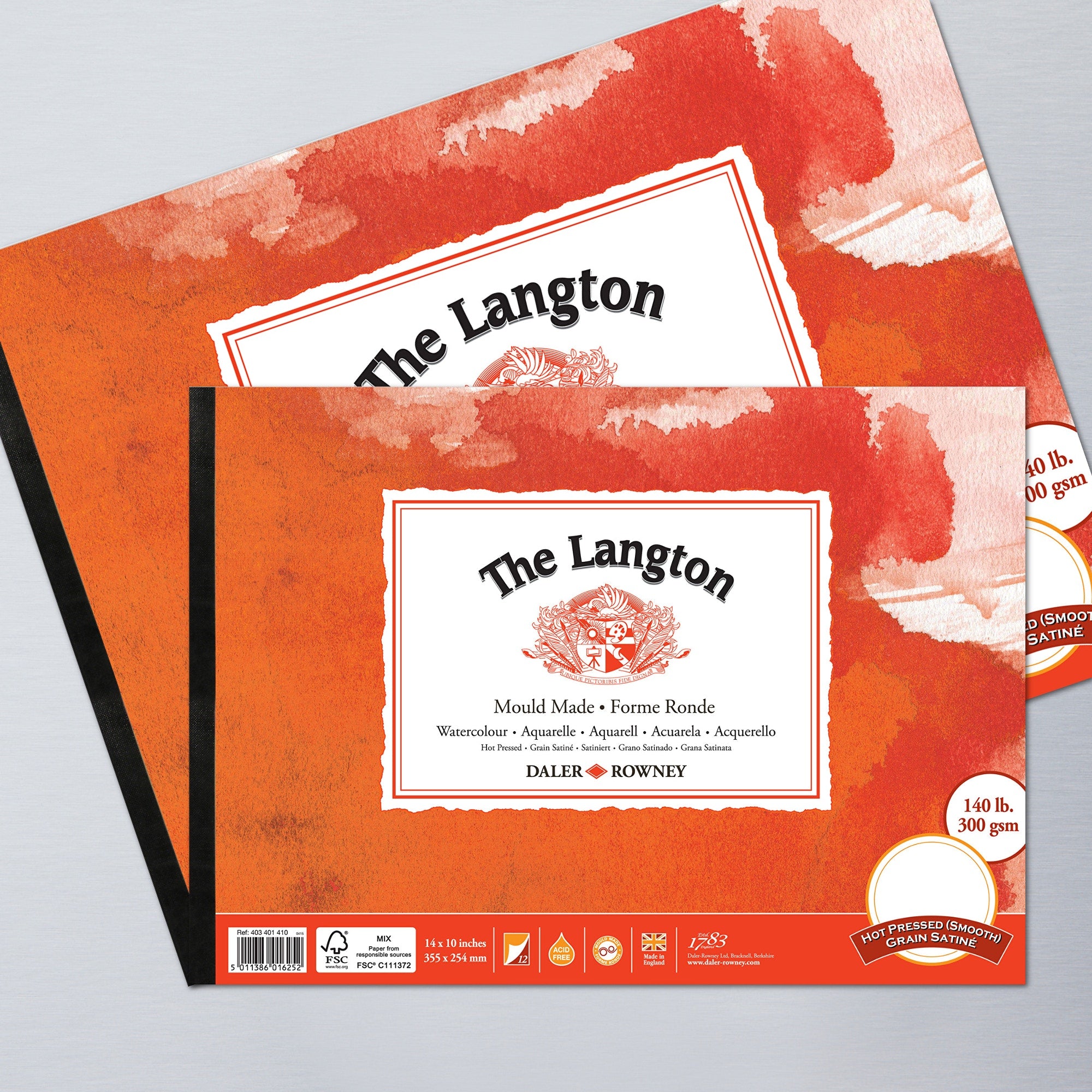 DALER ROWNEY LANGTON WATERCOLOUR PAD 300GSM HOT - Al Masam Stationery LLC Main image