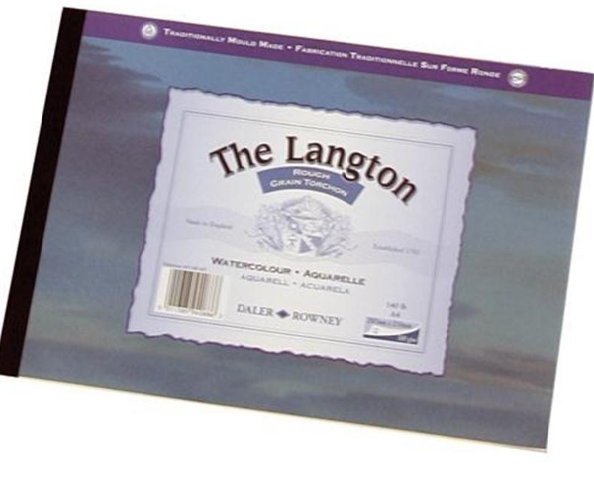 Daler Rowney Langton Watercolour Pads Rough Surface 12sheets/300gsm A2 - Al Masam Stationery LLC Main image