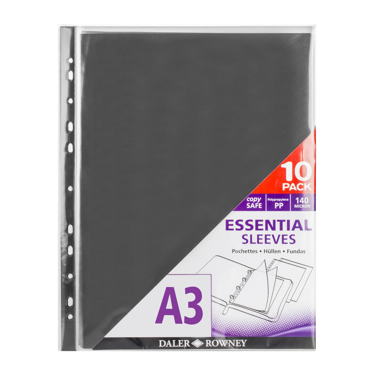 Daler Rowney Luggage  - Essential Display Sleeves A3 - Al Masam Stationery LLC Main image