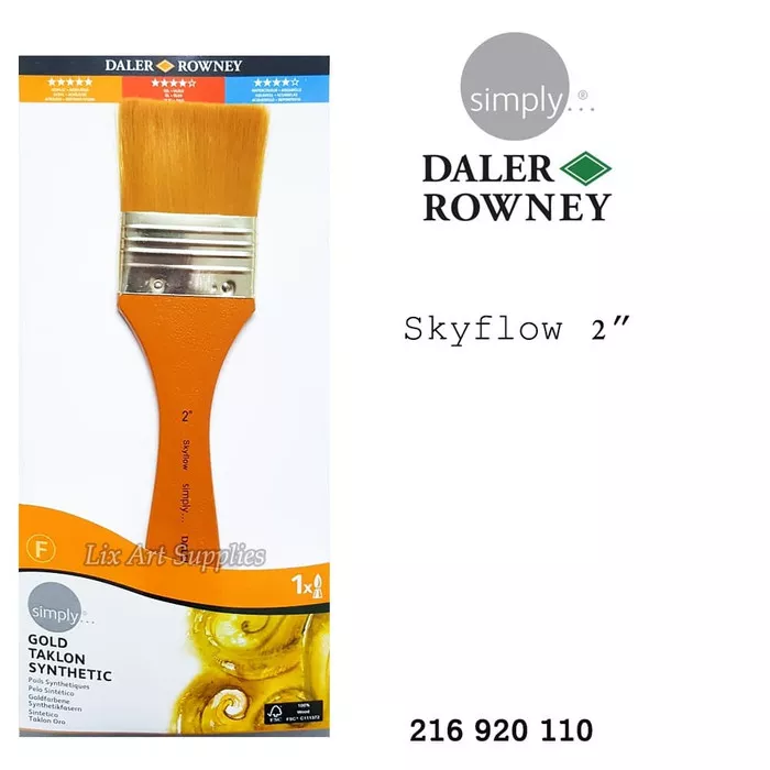 Daler Rowney Simply AC Painting Brush SkyFlow Brush Set 1PC - Al Masam Stationery LLC Main image