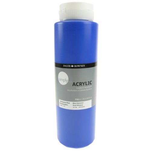 Daler Rowney Simply Acrylic Art & Craft Paint 750ml ULTRAMARINE - Al Masam Stationery LLC Main image