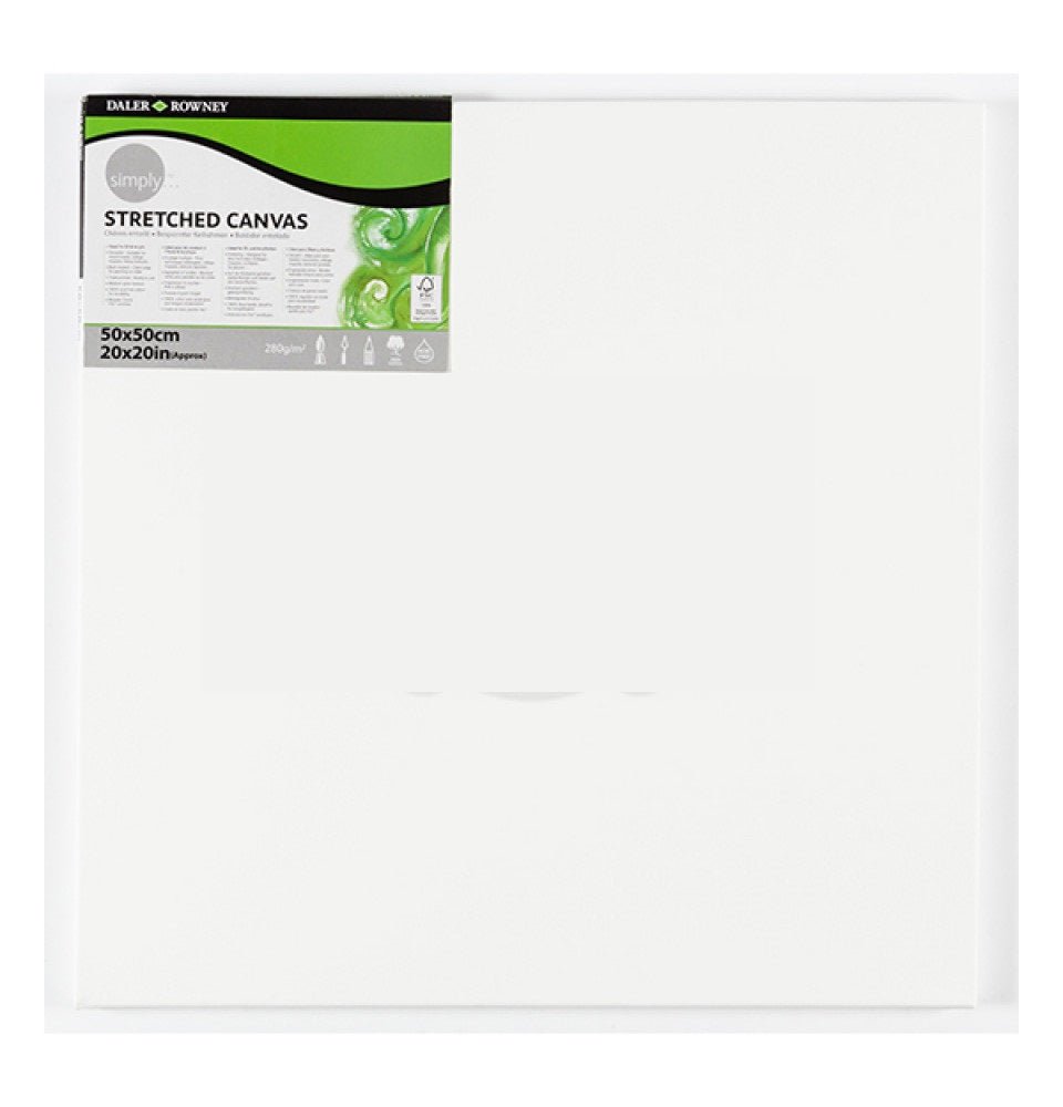 DALER-ROWNEY -SIMPLY CANVAS 50X50CM / 20X20' - Al Masam Stationery LLC Main image