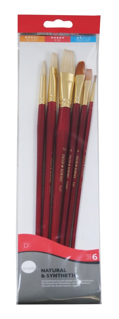 DALER ROWNEY SIMPLY GOLD TAKLON BRUSH #3 LH - Al Masam Stationery LLC Main image