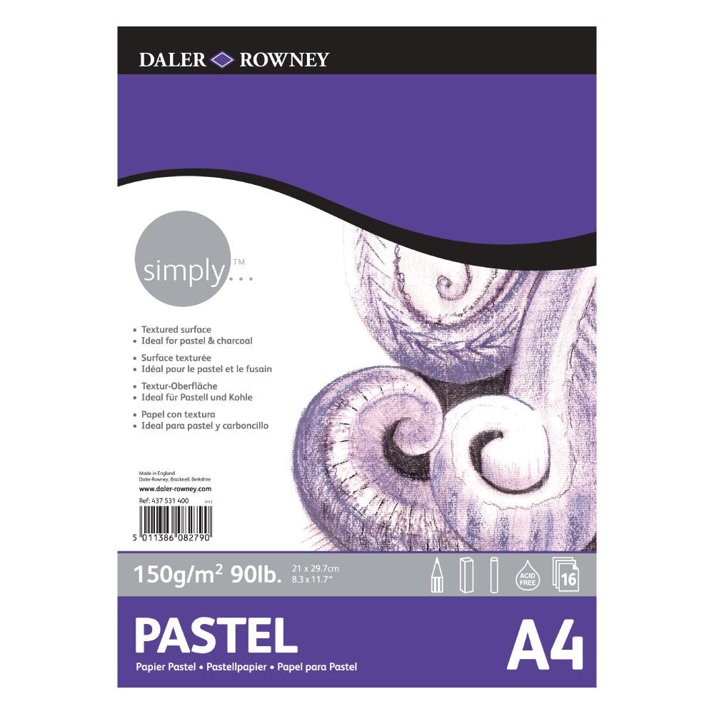 Daler Rowney Simply Pastel Pad A4 - Al Masam Stationery LLC Main image