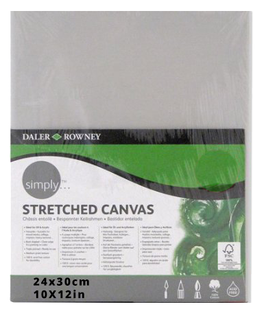 Daler Rowney Simply Stretched Canvas 24*30cm/10*12" - Al Masam Stationery LLC