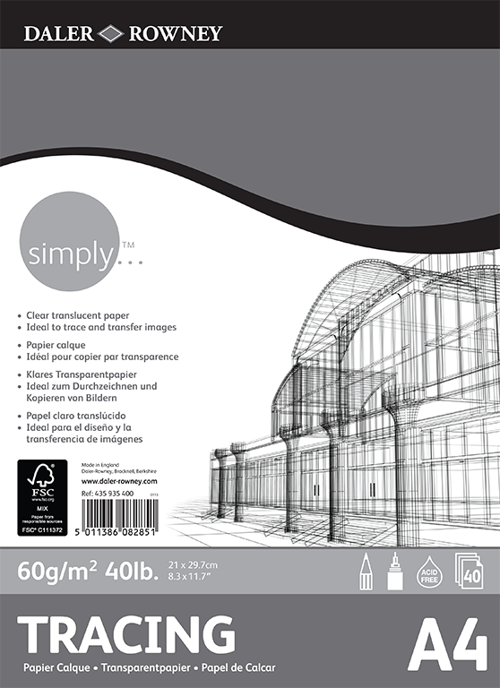 Daler Rowney Simply Tracing Pad A4 - Al Masam Stationery LLC Main image