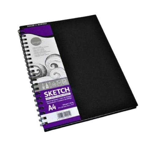 DALER-ROWNEY SIMPLY WIREBD SKCH BK A4 54SH - Al Masam Stationery LLC Main image
