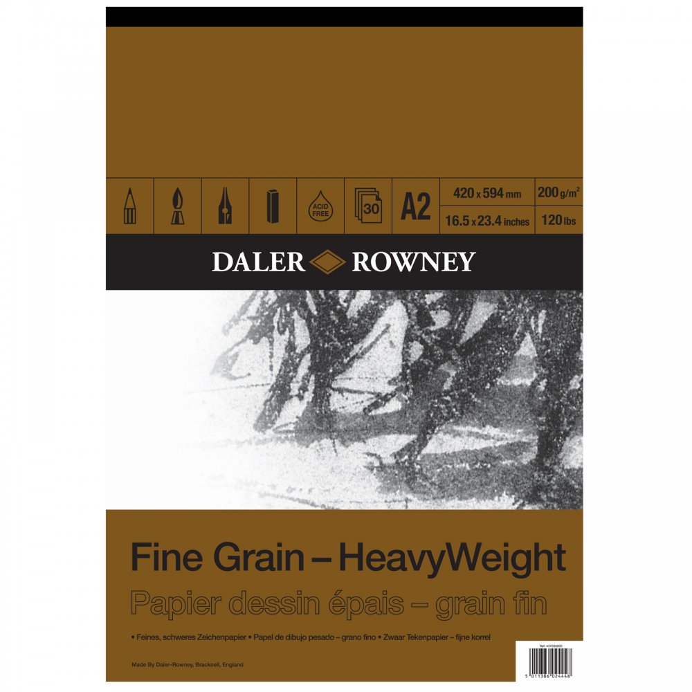 Daler Rowney Sketching Fine Grain Heavyweight Pad A2 - Al Masam Stationery LLC Main image