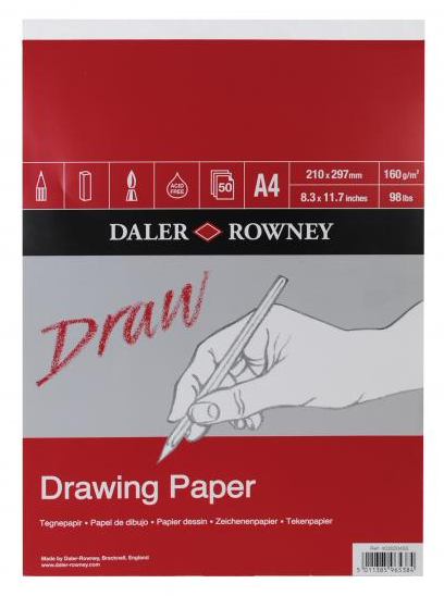 Daler Rowney Sketching Medium Grain Drawing Pad A4 - Al Masam Stationery LLC Main image