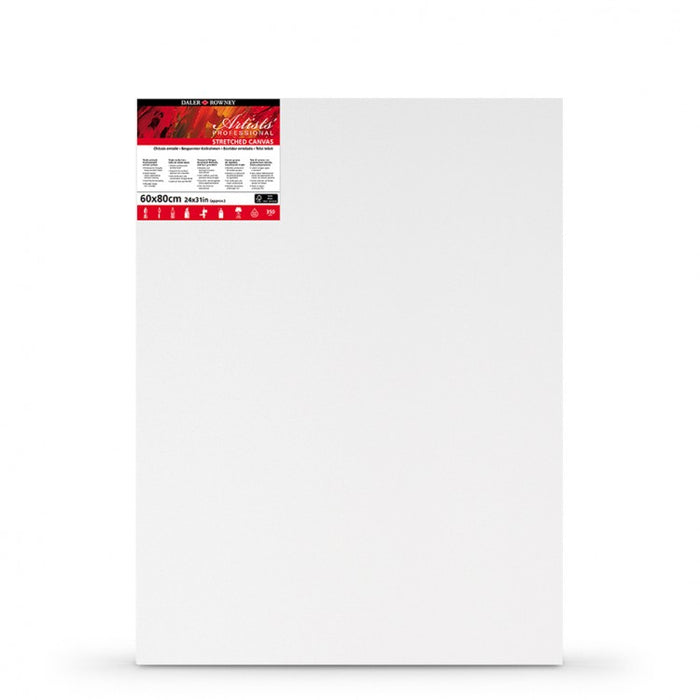 DALER ROWNEY : STRETCHED CANVAS : 60X80CM : MEDIUM GRAIN - Al Masam Stationery LLC