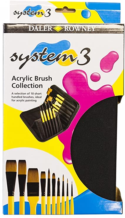 Daler Rowney System 3 Classic Zip Case 10 Brush SH - Al Masam Stationery LLC Main image