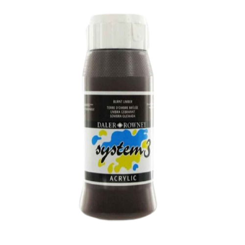 Daler Rowney System 3 Original Acrylic Burnt Umber - Al Masam Stationery LLC Main image