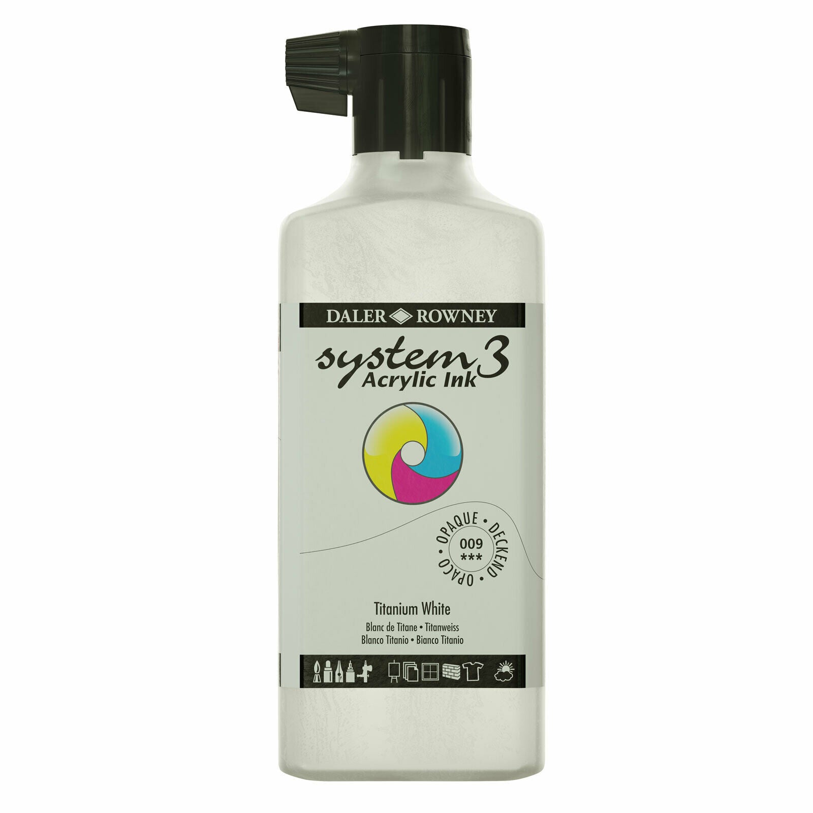 Daler-Rowney System3 Ink 180ml Titanium White - Al Masam Stationery LLC Main image