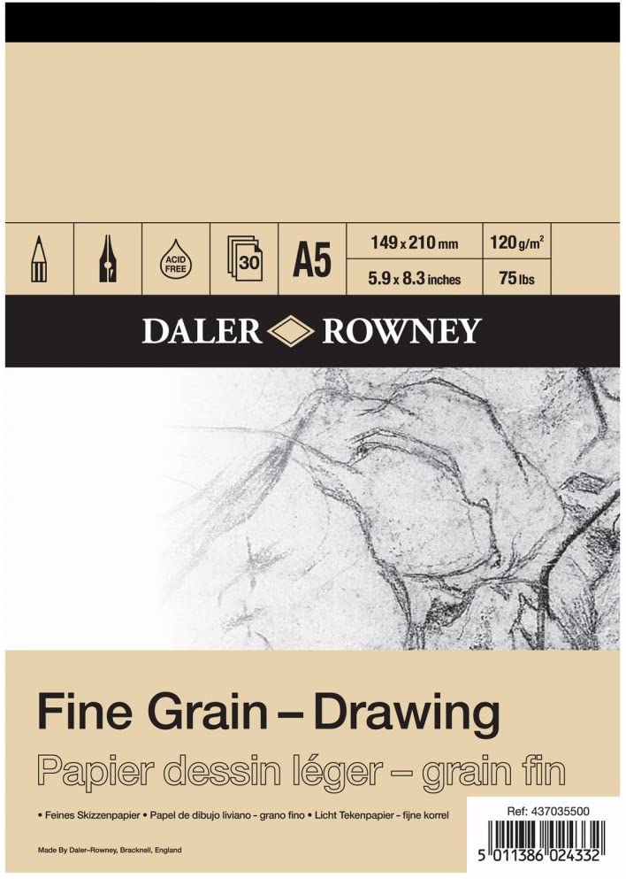 Fine Grain Drawing Pad A5 120G 30SH - Al Masam Stationery LLC Main image