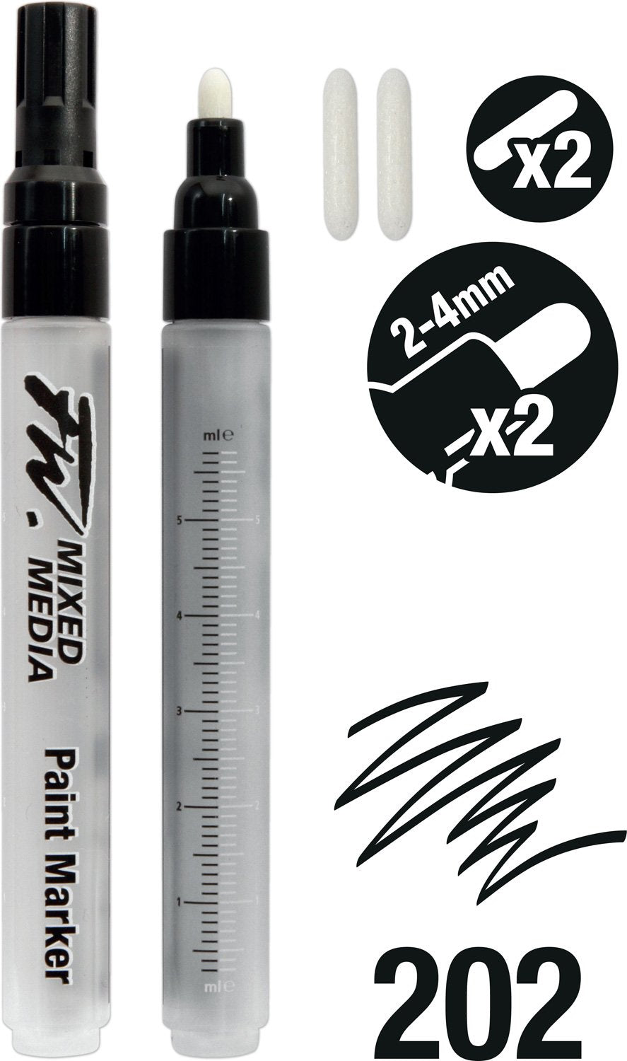 FW Marker Set 2X2-4MM RD+ NIBS - Al Masam Stationery LLC Main image
