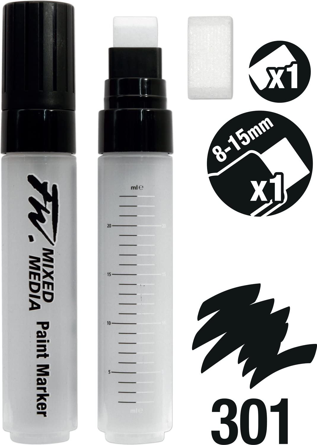 FW Marker Set 8-15MM LG FLT+NB - Al Masam Stationery LLC Main image