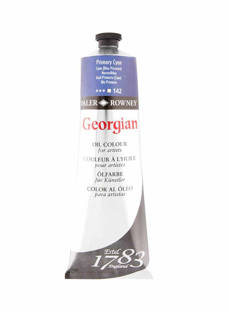 Georgian Oil Colour 225Ml Primary Cyan Phthalo Blue - Al Masam Stationery LLC Main image