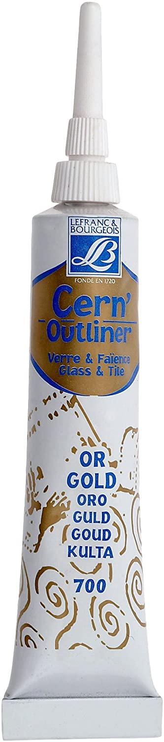 Lefranc Bourgeois Paint Additive, Glass/Earthenware Ring, 20 ml, Black Gold - Al Masam Stationery LLC Main image