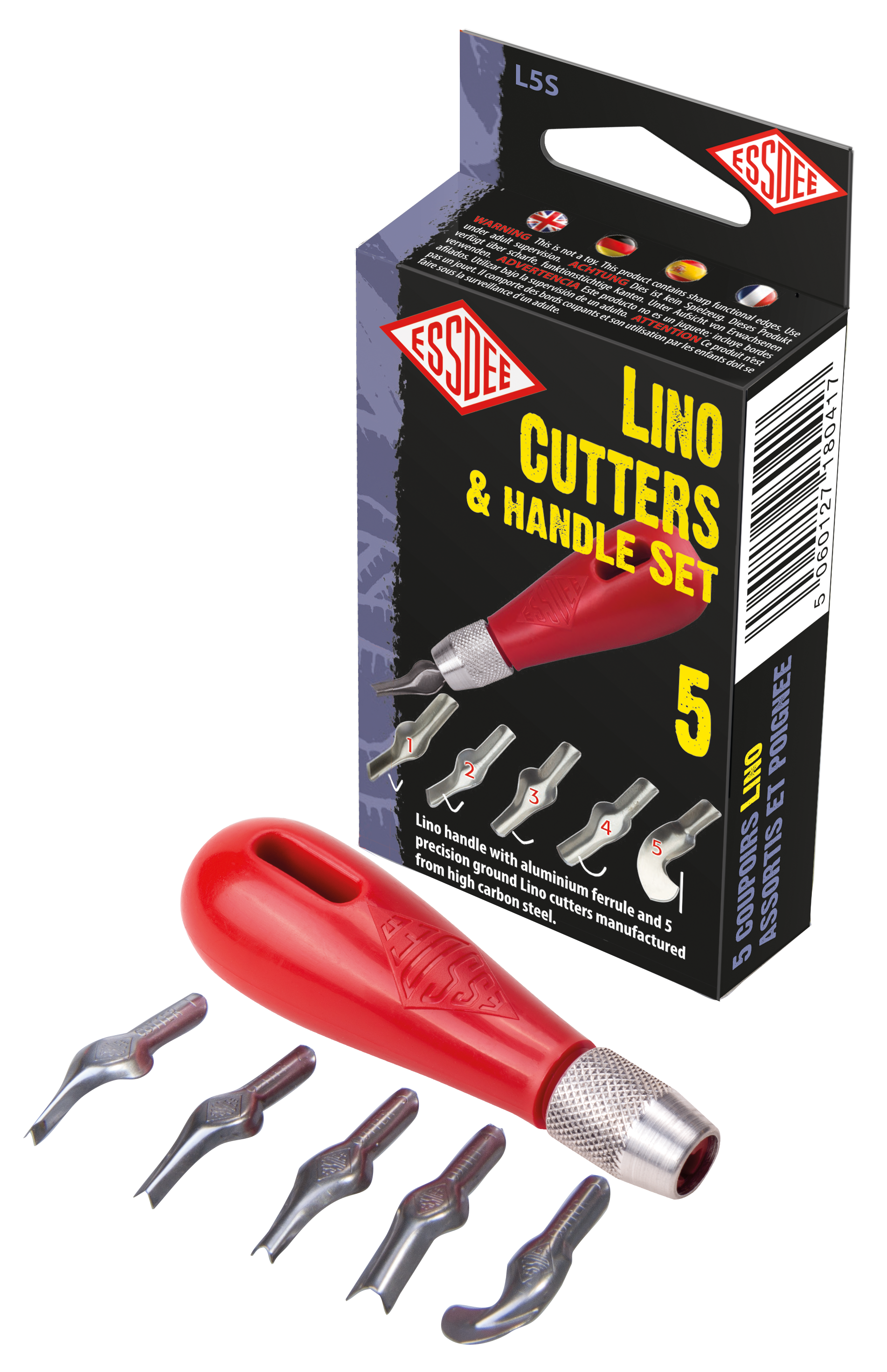 LINO CUTTERS LCS1 SET OF 5 - Al Masam Stationery LLC Main image