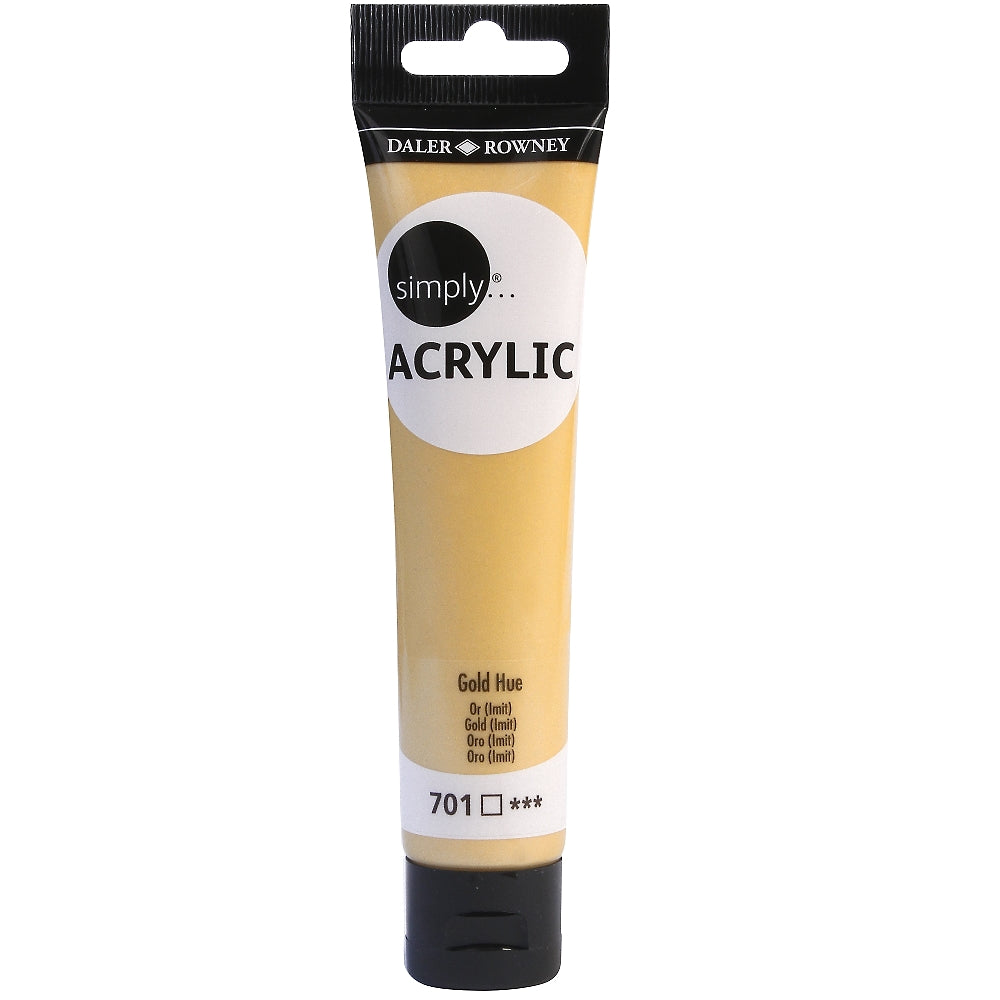SIMPLY ACRYL SL 75ML GOLD - Al Masam Stationery LLC Main image