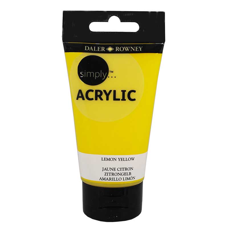 SIMPLY ACRYL SL 75ML LEMON YELLOW - Al Masam Stationery LLC Main image