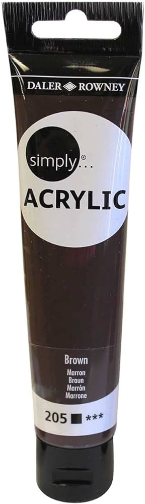 SIMPLY ACRYL SL 75ML LGT BROWN - Al Masam Stationery LLC Main image