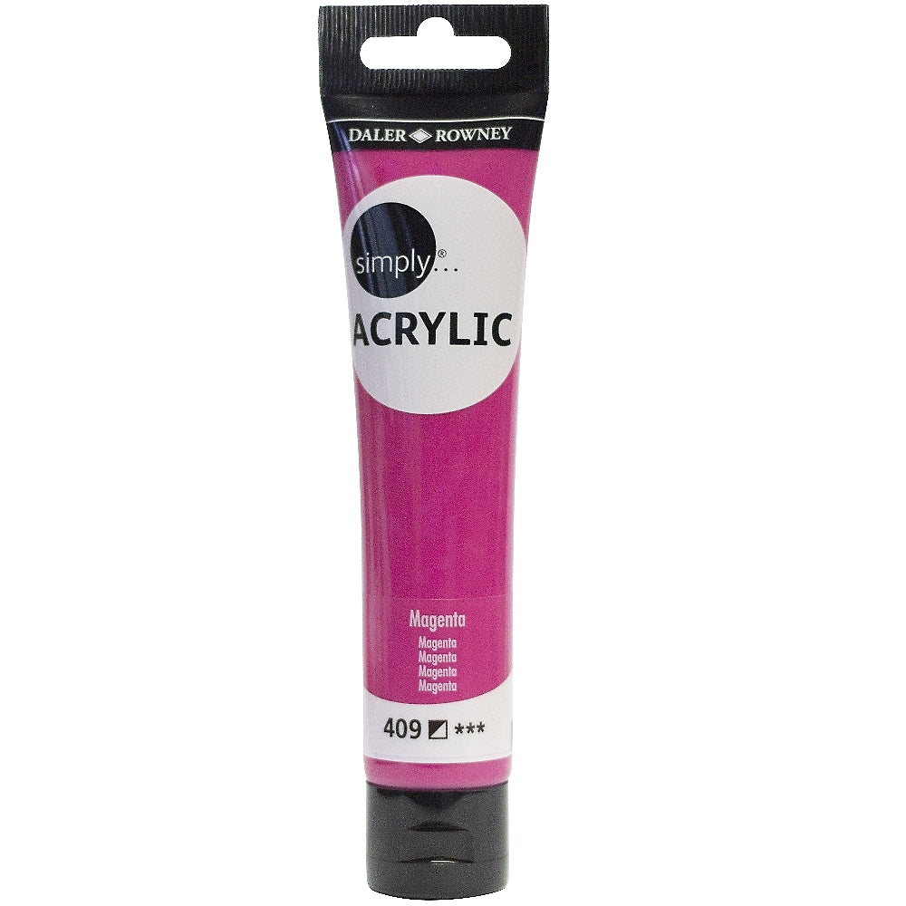 SIMPLY ACRYL SL 75ML MAGENTA - Al Masam Stationery LLC Main image