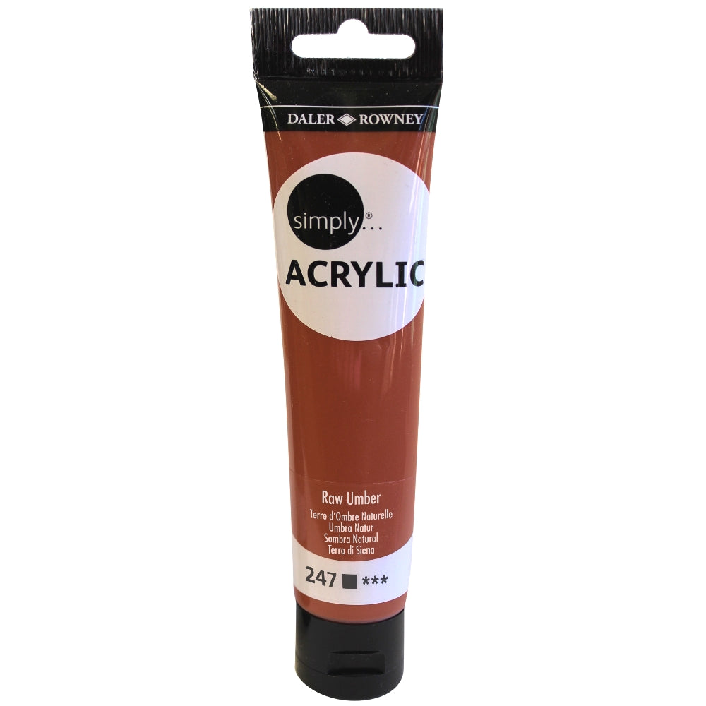 SIMPLY ACRYL SL 75ML RAW UMBER - Al Masam Stationery LLC Main image