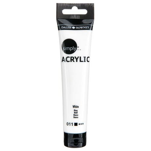 SIMPLY ACRYL SL 75ML WHITE - Al Masam Stationery LLC Main image