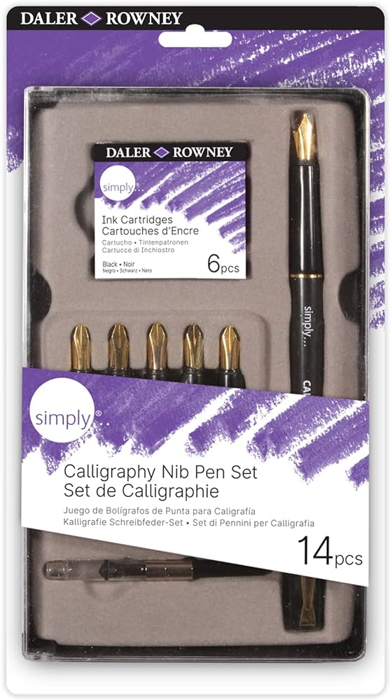 SIMPLY CALLIGRAPHY 14 PC SET - (DAL845900910) - Al Masam Stationery LLC Main image