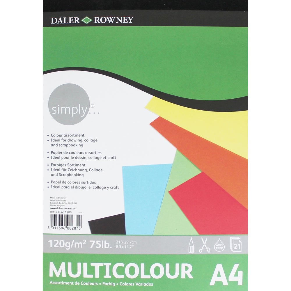 Simply Colour Pad A4 120G 21SH - Al Masam Stationery LLC Main image