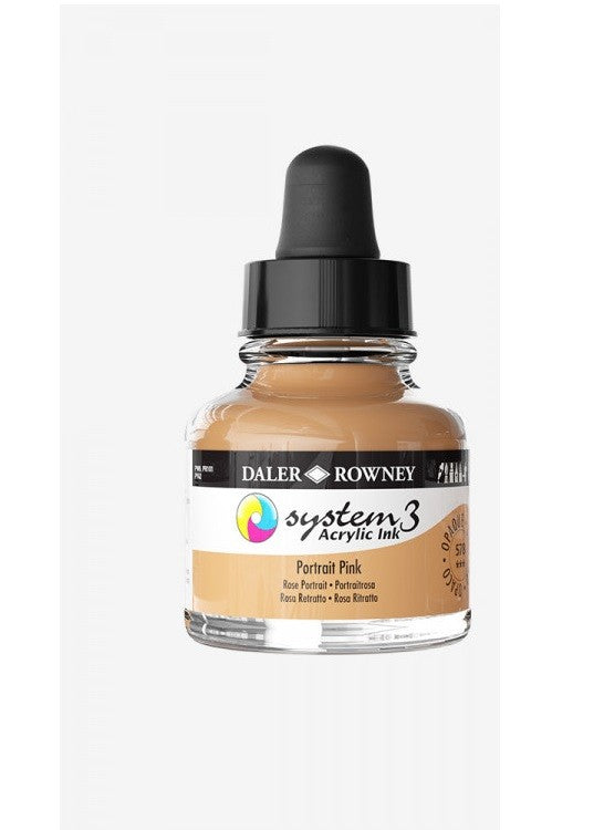 System 3 Acrylic Ink 29.5ml Portrait Pink - Al Masam Stationery LLC Main image