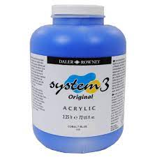 System 3 Acrylic Paint - 2.25 Litre ULTRAMARINE - Al Masam Stationery LLC Main image