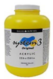 System 3 Acrylic Paint CAD YELLOW HU 2.25L - Al Masam Stationery LLC Main image