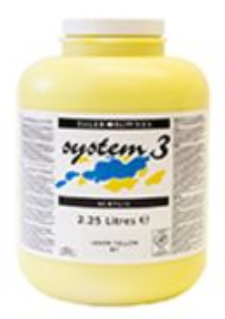 System 3 Acrylic Paint PROCESS YELLOW 2.25L - Al Masam Stationery LLC Main image