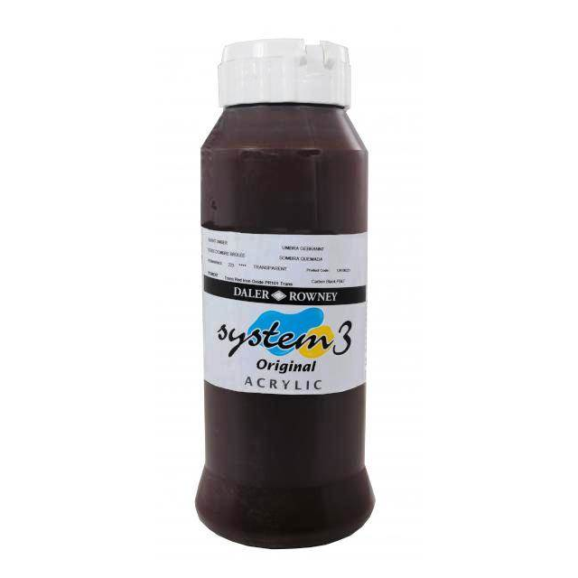SYSTEM 3 ORIGINAL ACRYLIC 2.25 LITRE - BURNT UMBER - Al Masam Stationery LLC Main image
