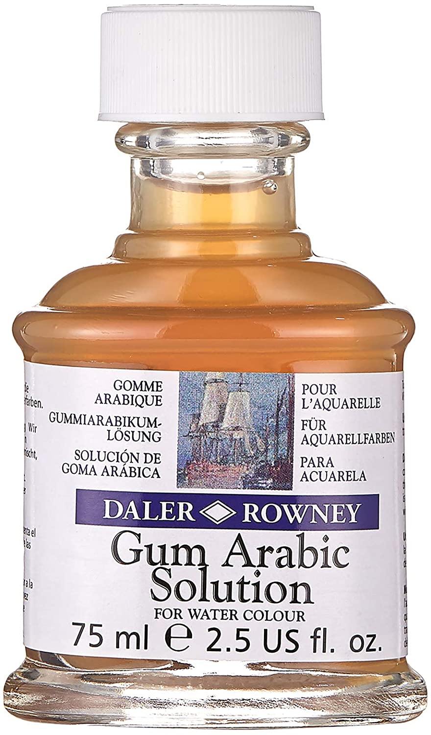 Daler Rowney Gum Arabic Solution And Varnish - 75 Ml, Yellow - Al Masam Stationery LLC Main image