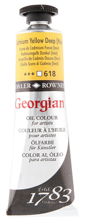 Daler Rowney Georgian Oil Paint  - Cadmium Yellow Deep (Hue) 38 ml Main image