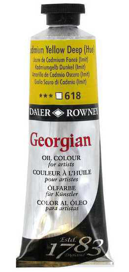Daler Rowney Georgian Oil Paint  - Cadmium Yellow Deep (Hue) Secondary image