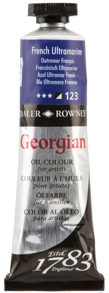 Daler Rowney Georgian Oil Paint - French Ultramarine Secondary image