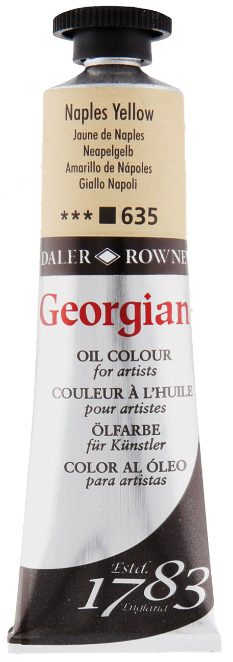 Daler Rowney Georgian Oil Paint - Naples Yellow 38 ml Main image