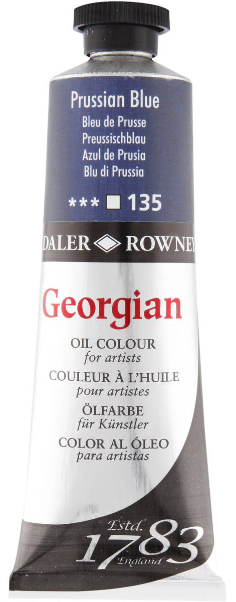 Daler Rowney Georgian Oil Paint - Prussian Blue Secondary image